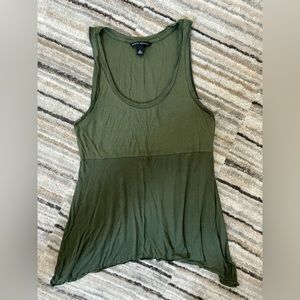 Banana Republic asymmetrical tank - deep green S